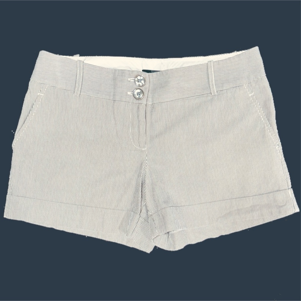 The Limited Pinstriped Cotton Shorts, 33" waist